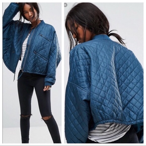 Free People Quilted Bomber Jacket - Picture 3 of 6